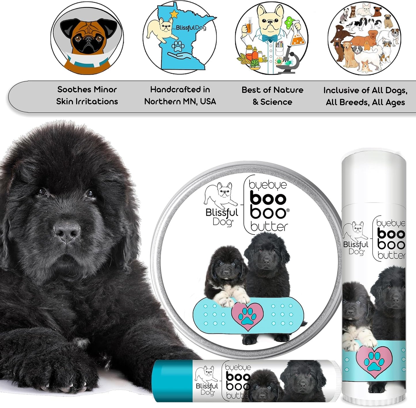 The Blissful Dog Newfoundland Boo Boo Butter, 16 oz. - Pet Explorer