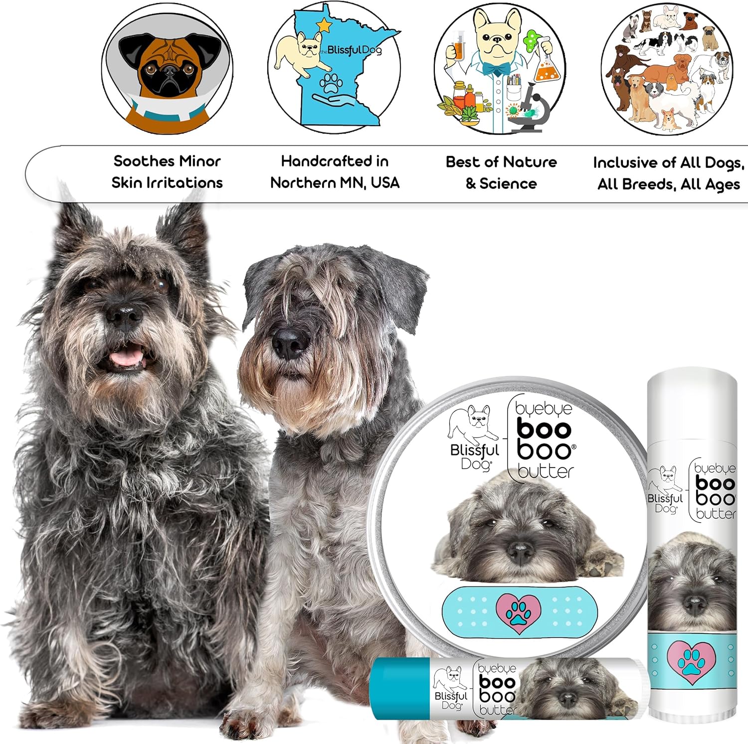 The Blissful Dog Schnauzer Boo Butter, 4 oz - Pet Explorer