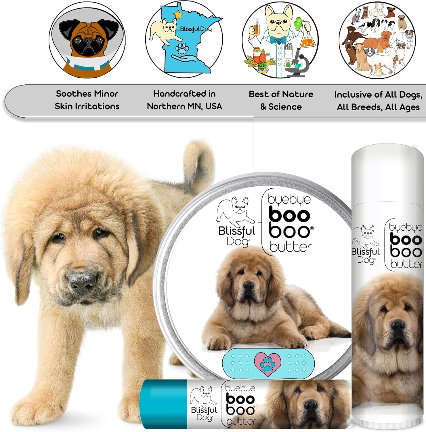 Tibetan Mastiff Boo Boo Butter, 4 oz - Pet Explorer