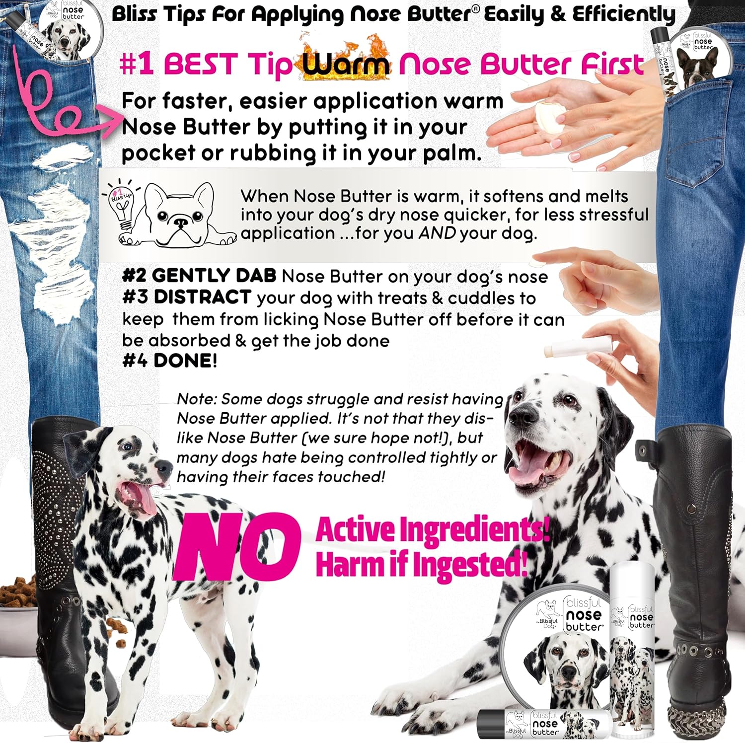 The Blissful Dog Dalmatian Unscented Nose Butter, 0.50-Ounce - Pet Explorer