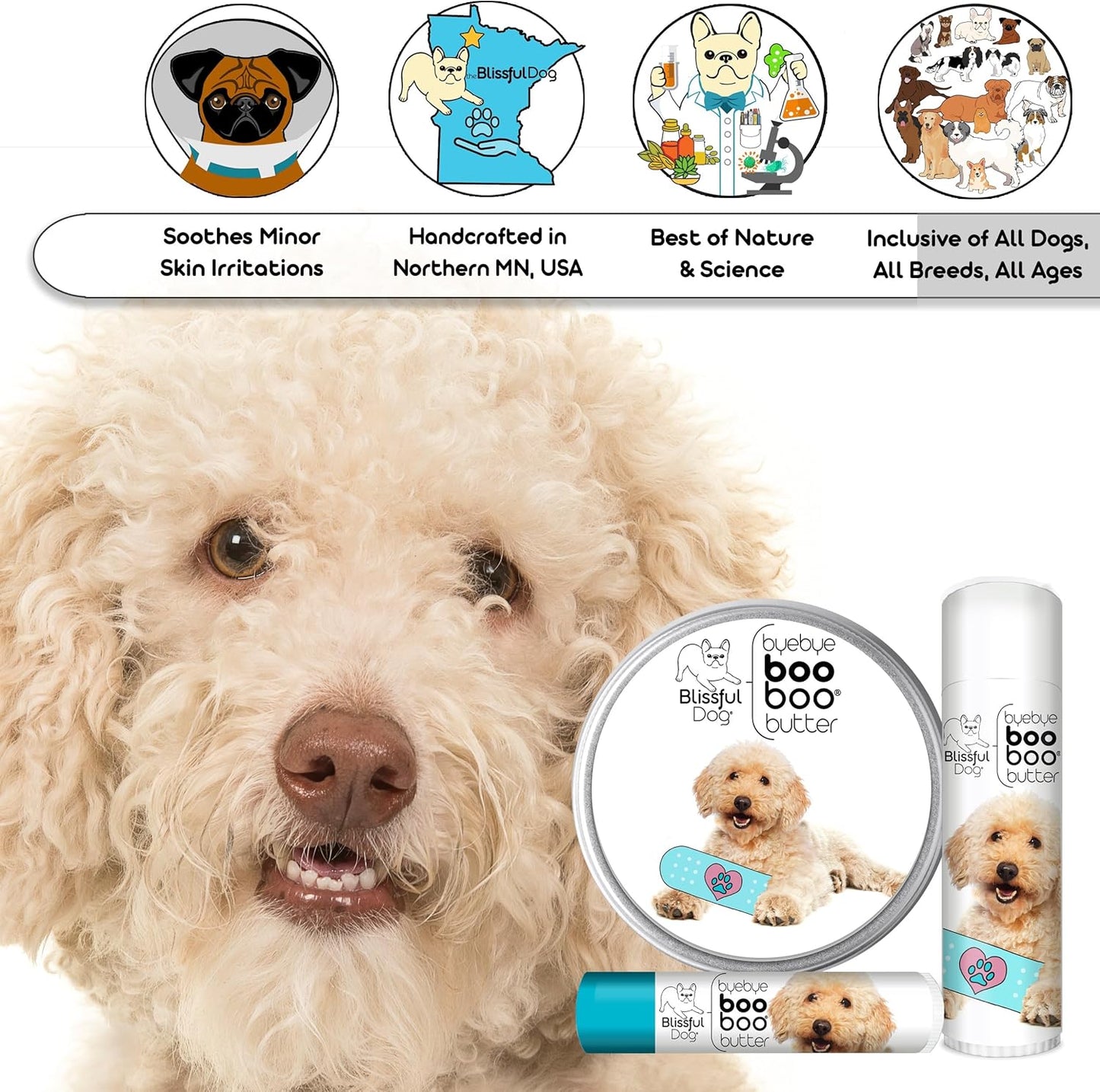 The Blissful Dog .50 oz Tube Goldendoodle Booboo Butter - Pet Explorer