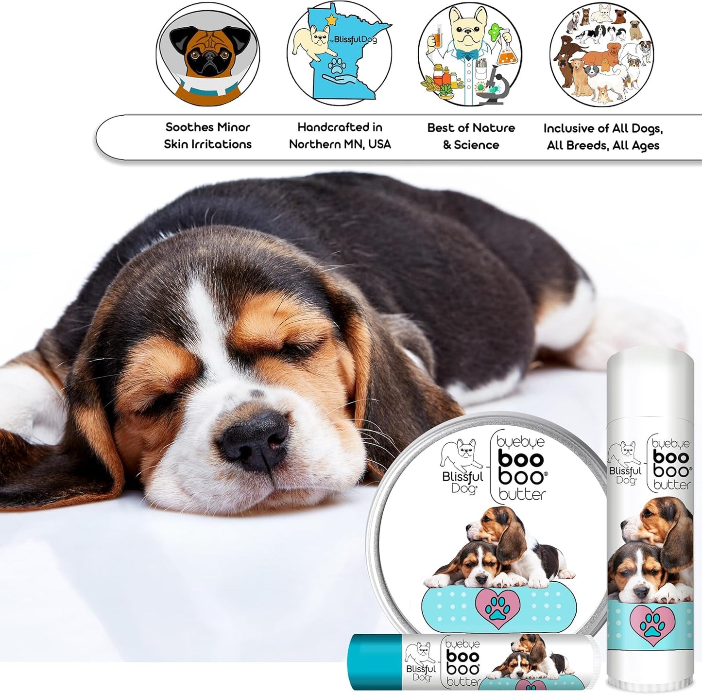 The Blissful Dog 2 oz TIN Beagle Booboo Butter - Pet Explorer