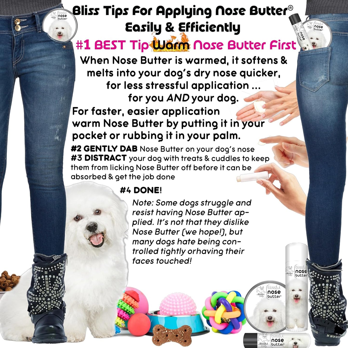 The Blissful Dog Bichon Frise Unscented Nose Butter, 8-Ounce - Pet Explorer