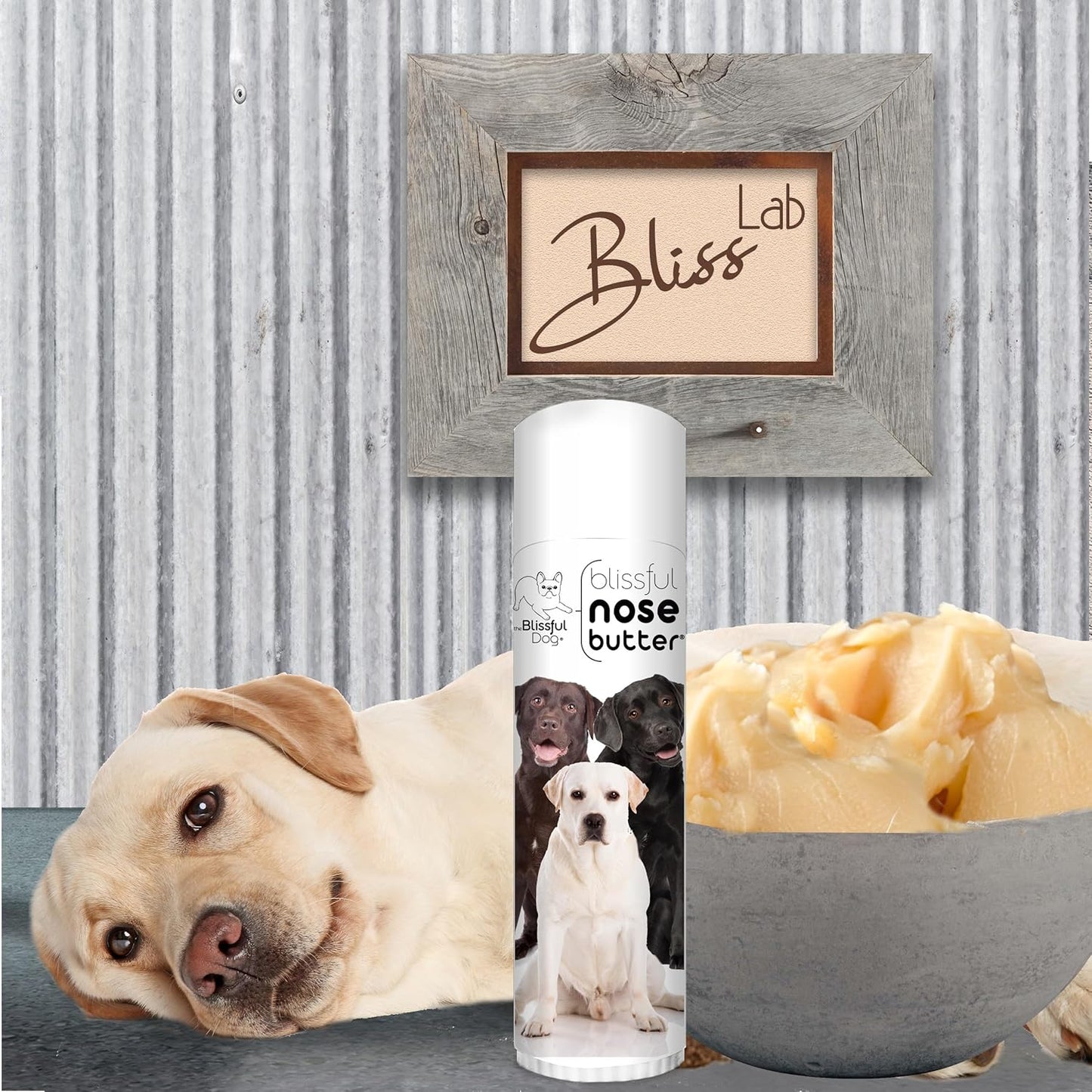 The Blissful Dog Labrador Retriever Nose Butter for Dry, Cracked Skin, Lick-Safe Dog Nose Balm with Moisturizing Shea Butter, Almond, Olive, and Essential Oils, Pet Supplies, Uncented, 0.50 oz. - Pet Explorer