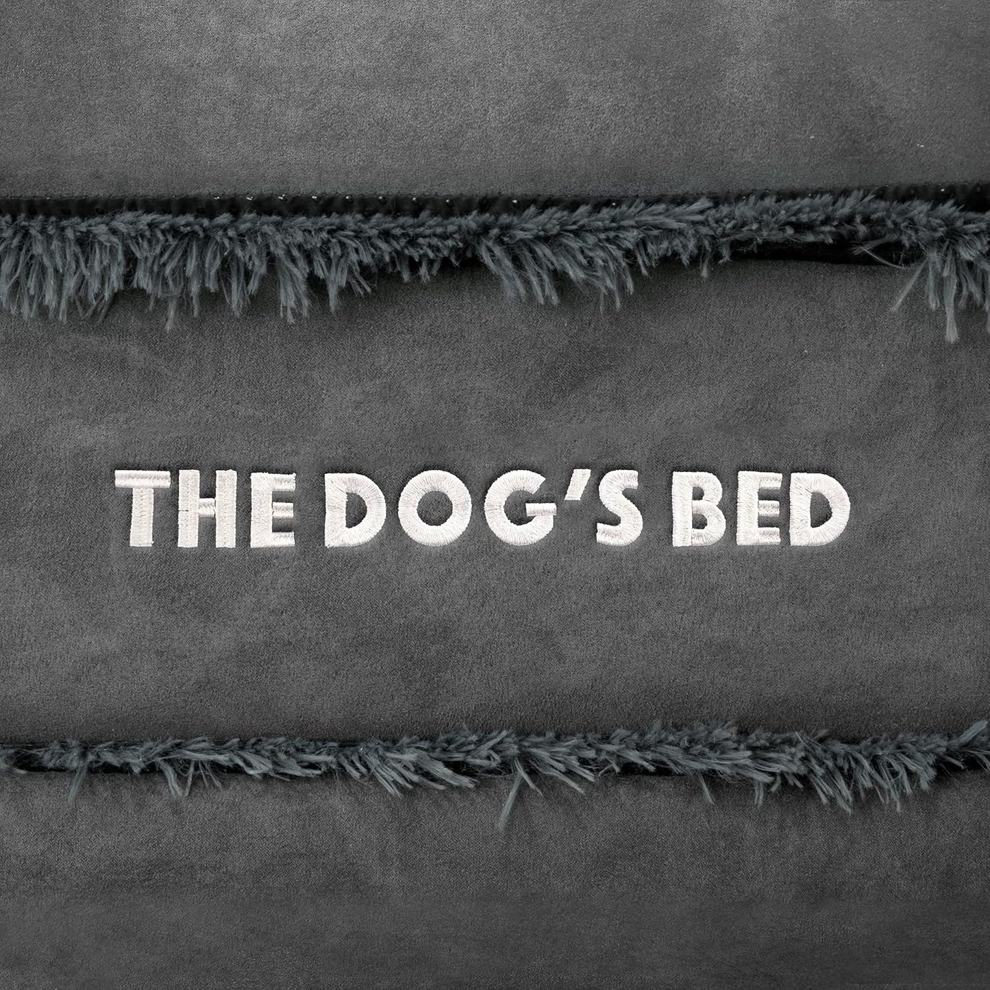 The Dog’s Bed Orthopedic Headrest Dog Bed XXL Grey Fur 54x36, Memory Foam, Pain Relief: Arthritis, Hip & Elbow Dysplasia, Post Surgery, Lameness, Veterinary Approved, Waterproof Washable Cover - Pet Explorer
