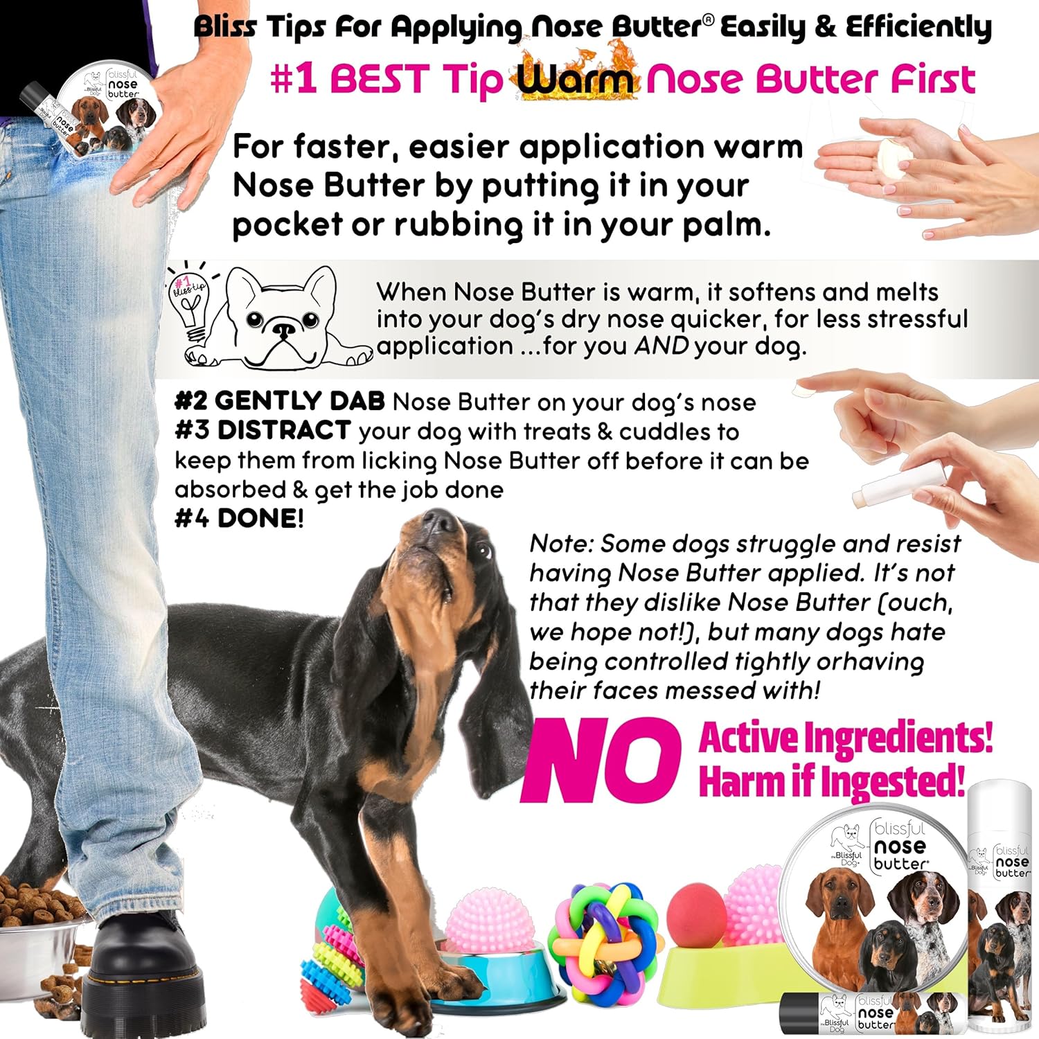 The Blissful Dog Coonhound Unscented Nose Butter, 0.15-Ounce,UNSC-COONHOUND-15oz - Pet Explorer