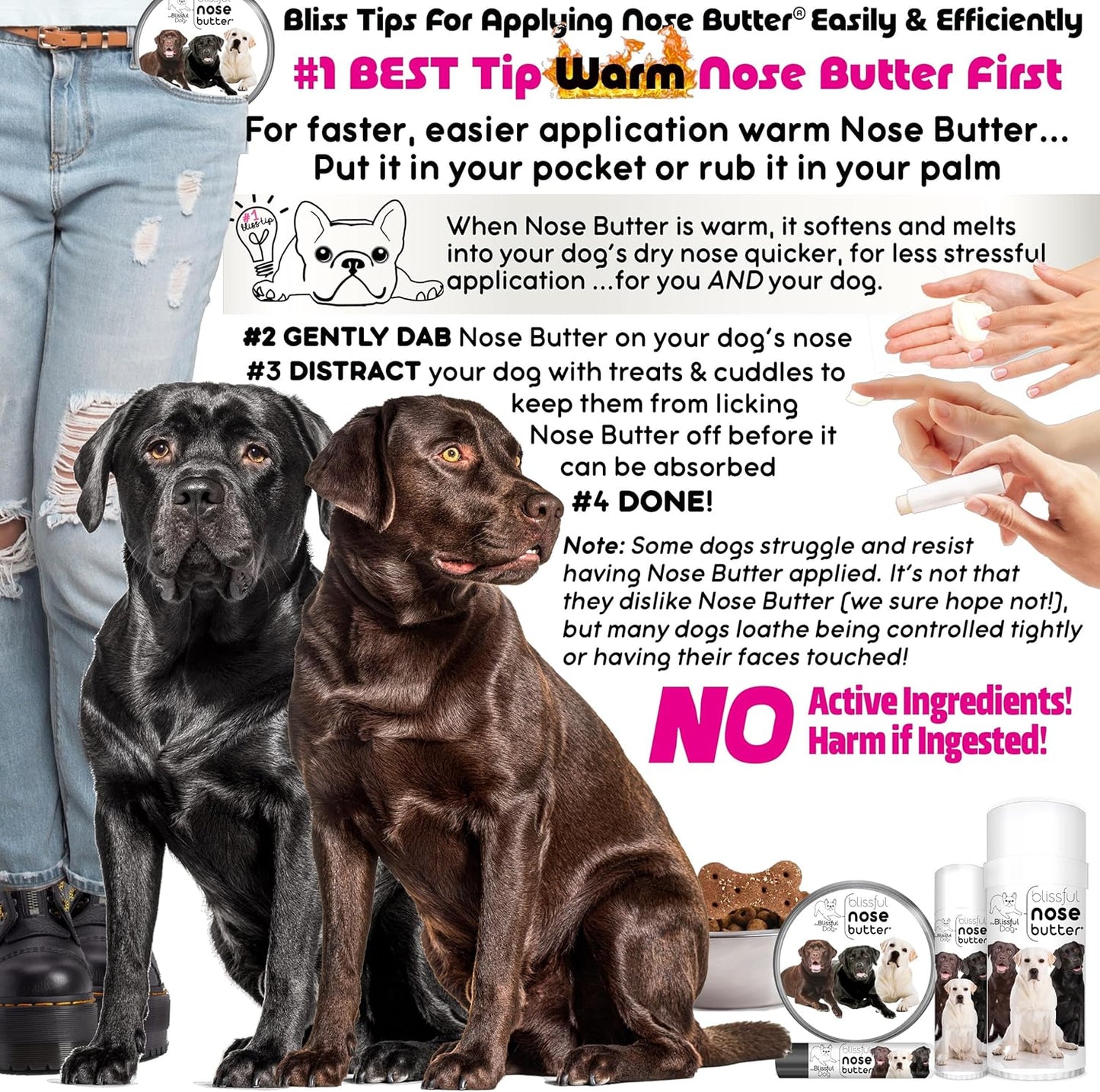 The Blissful Dog Labrador Retriever Unscented Nose Butter - Dog Nose Butter, 16 Ounce - Pet Explorer