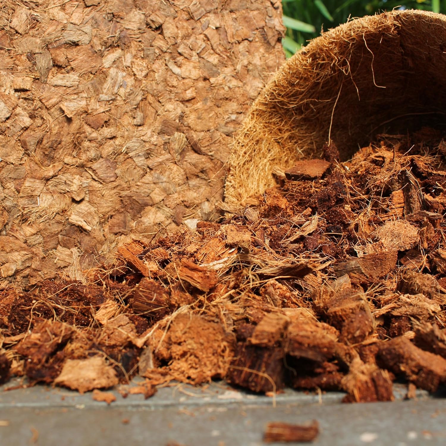 Organic Coco Chips for Plants (40lbs) - Coco Coir Chips - Coconut Husk Chips for Potting Soil, Garden Soil, & Seed Starter Soil - Coconut Mulch for Garden - Compressed Coconut Chips for Plants - Pet Explorer