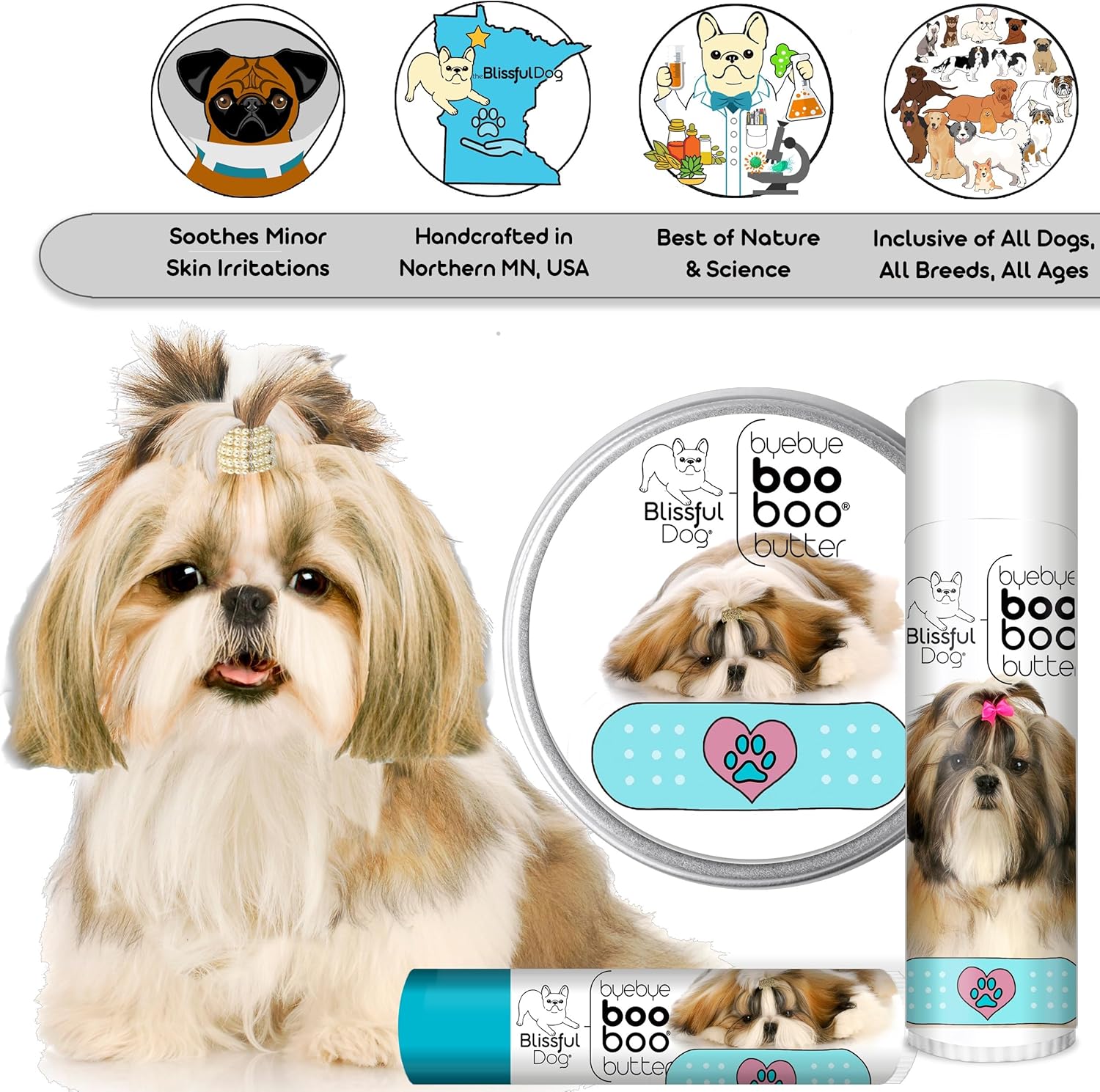 The Blissful Dog Shih Tzu Boo Butter, 8 oz - Pet Explorer
