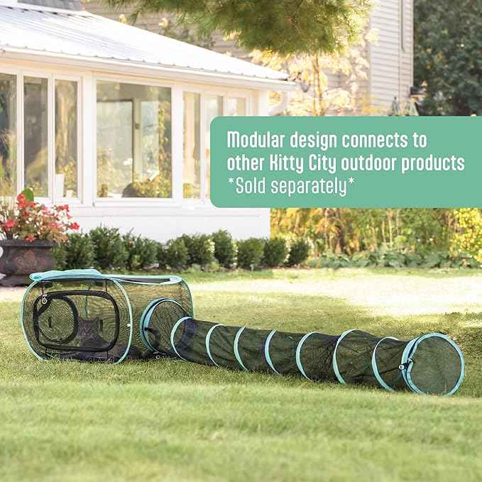 Kitty City Outdoor Catio Furniture and Play Kits for Cats, Outdoor Kennel