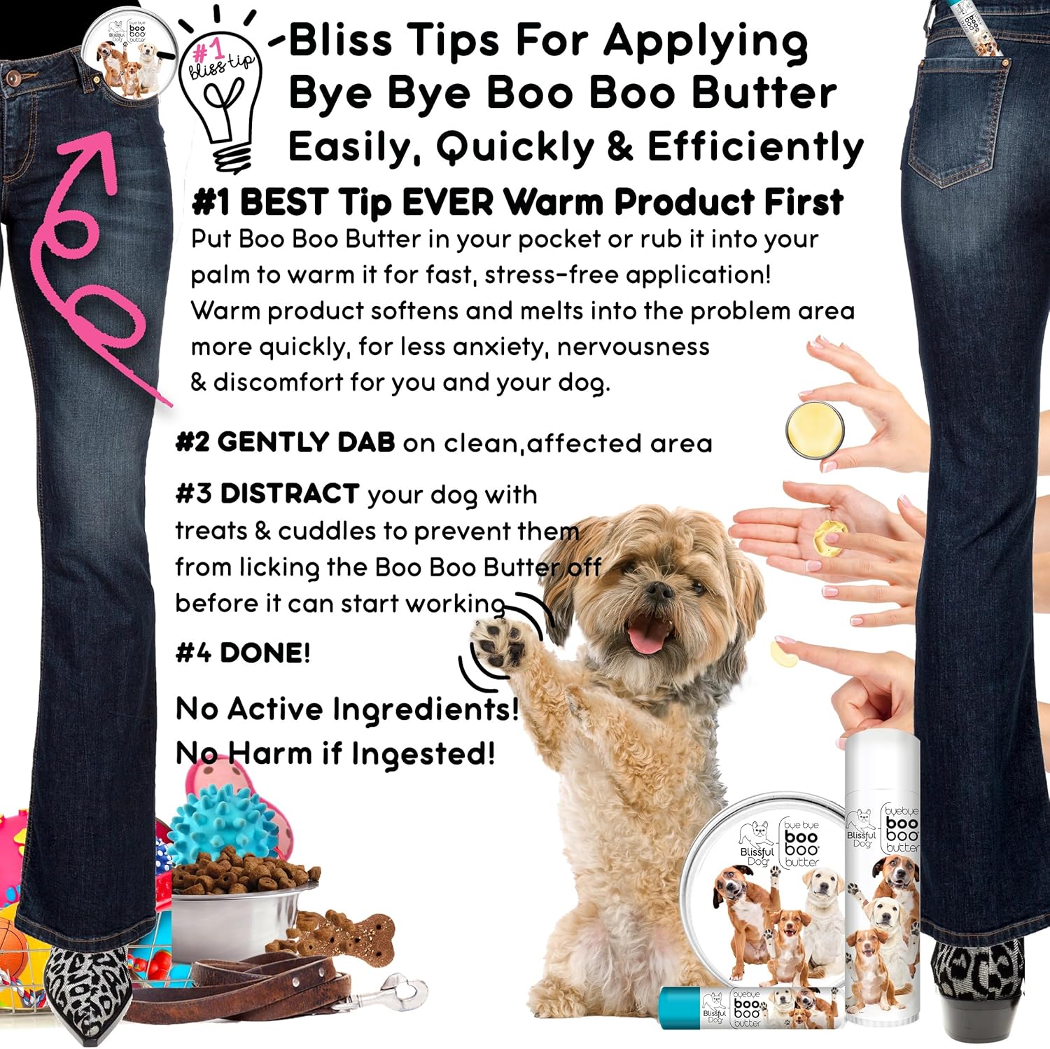 The Blissful Dog Mixed Breed Boo Butter, 4 oz - Pet Explorer
