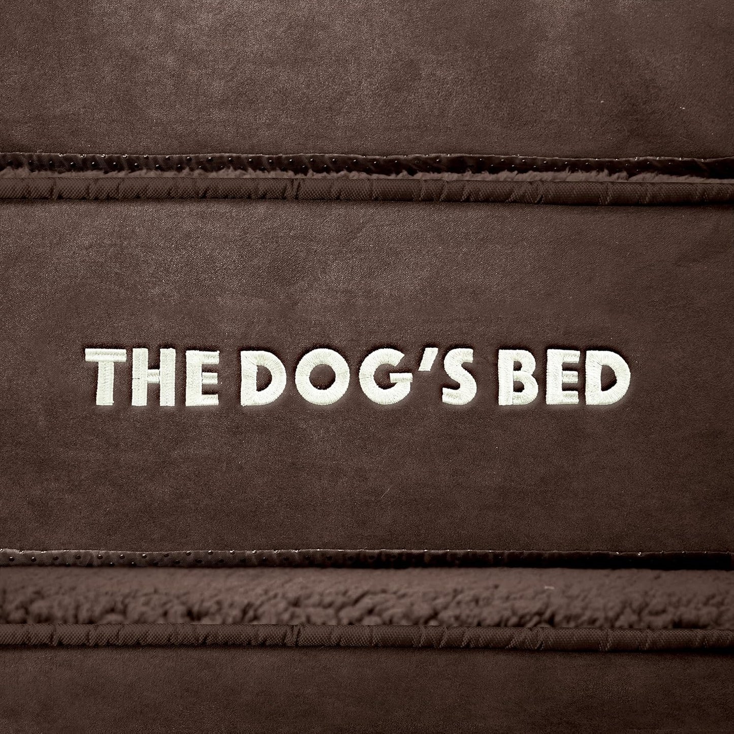 The Dog’s Bed Orthopedic Headrest Dog Bed XL Brown Plush 46x28, Memory Foam, Pain Relief for Arthritis, Hip & Elbow Dysplasia, Post Surgery, Lameness, Veterinary Approved, Waterproof Washable Cover - Pet Explorer