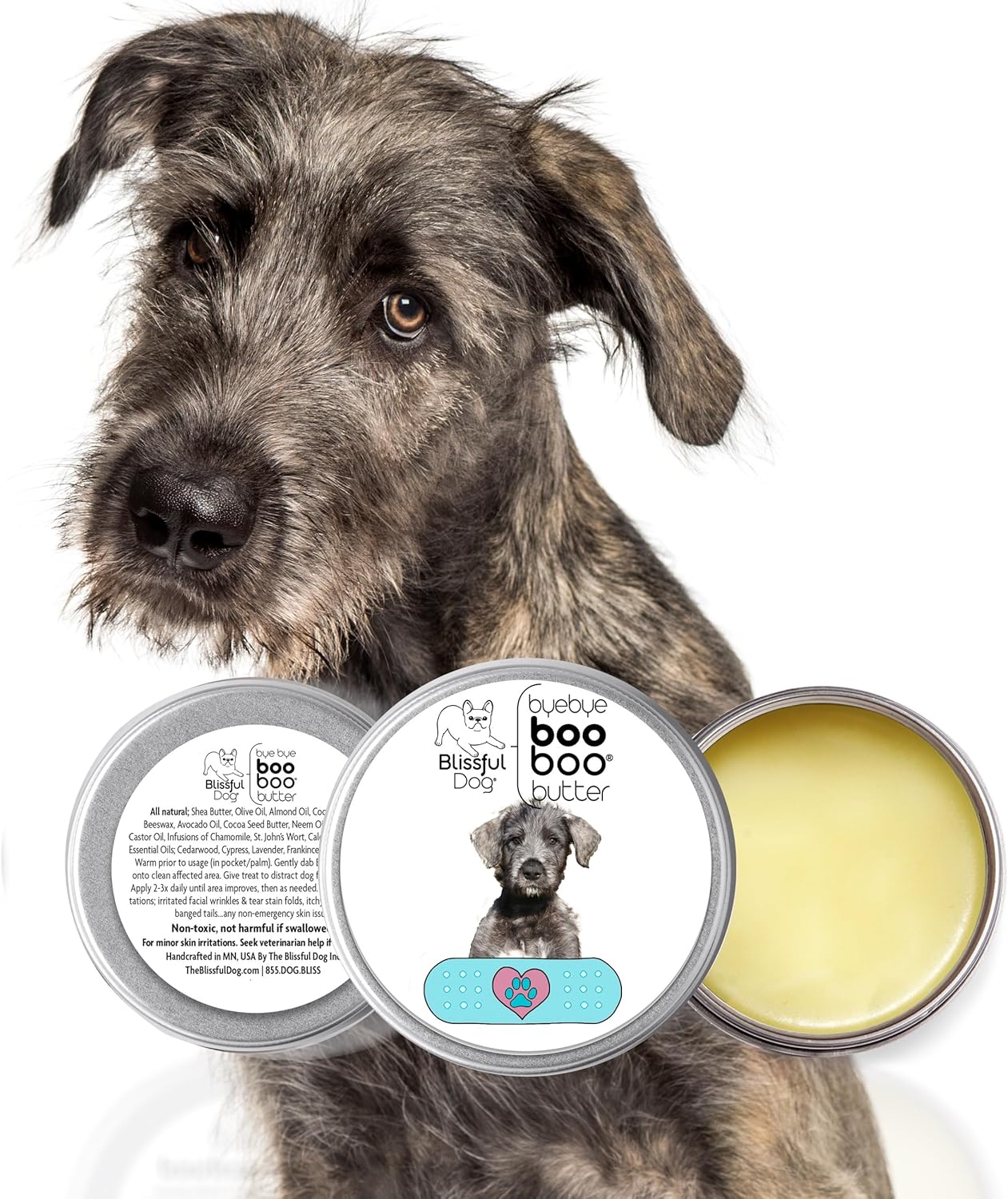 The Blissful Dog Irish Wolfhound Boo Boo Butter, 4 Ounce - Pet Explorer