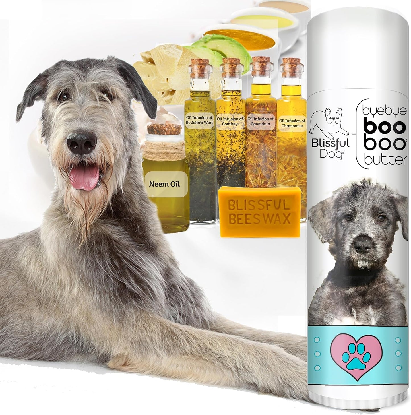 The Blissful Dog Irish Wolfhound Boo Boo Butter, 0.50 Ounce - Pet Explorer