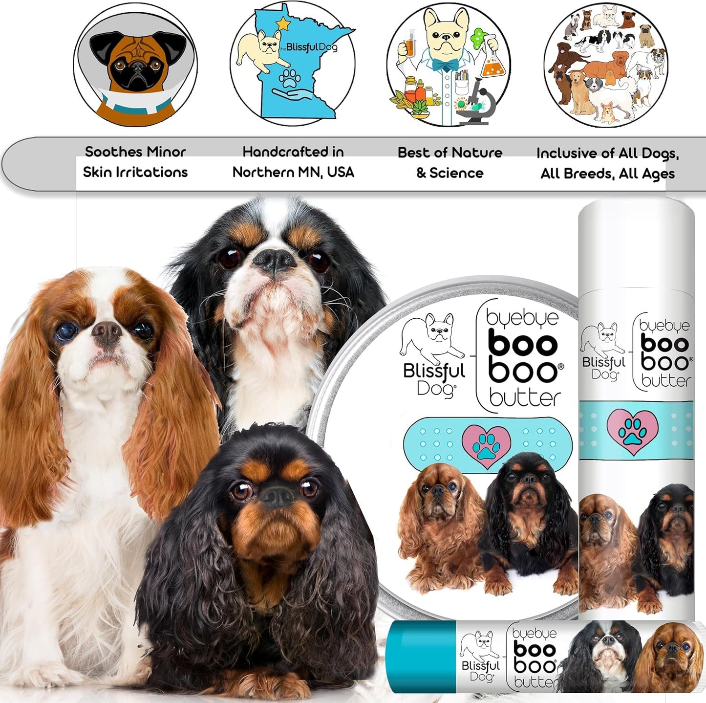 English Toy Spaniel Boo Boo Butter, 2-Ounce - Pet Explorer