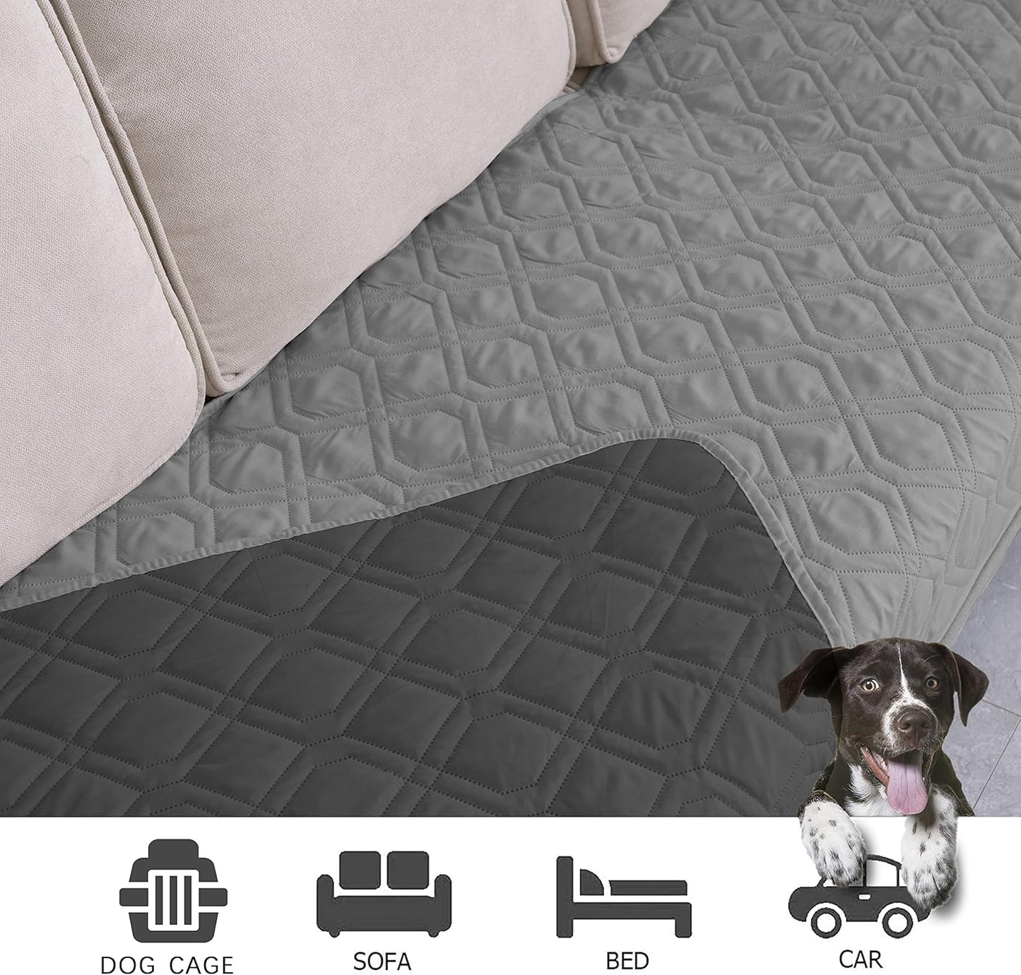 Ameritex Waterproof Dog Bed Cover Pet Blanket for Furniture Bed Couch Sofa Reversible - Pet Explorer