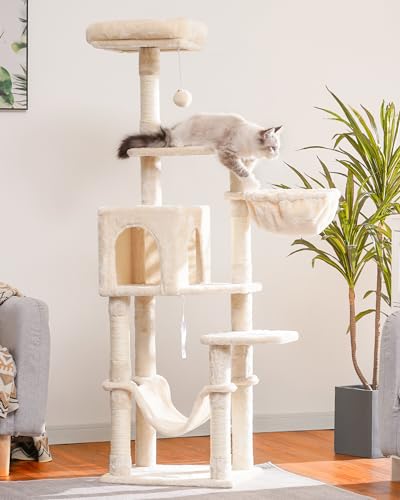 Cat Tree Multi (Beige / 60.6 Inches)