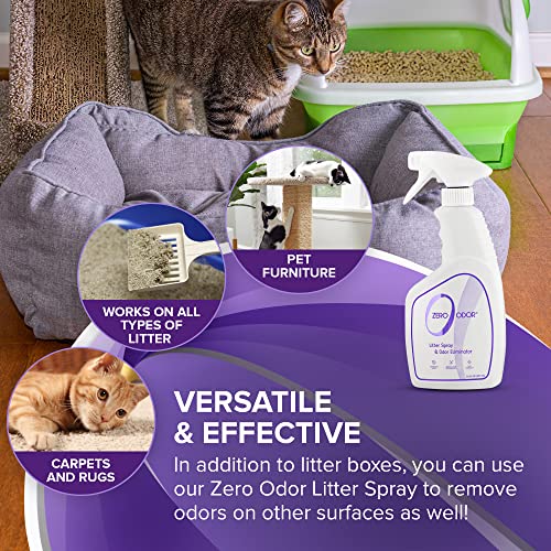 Litter Box Odor Eliminator Spray (16 Fl Oz (Pack of 1))