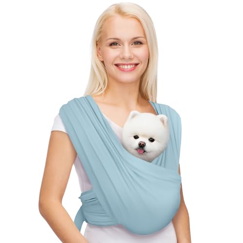 Small Dog Sling Carrier (Baby Blue / Plus)