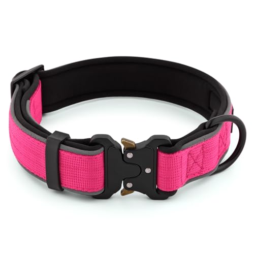 Tactical Dog Collar (S / Hot Pink)