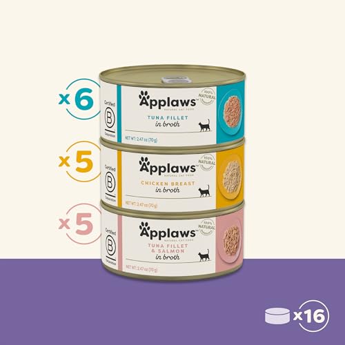 Fish & Chicken Variety in Broth Wet Cat Food 16 (2.47 Ounce (Pack of 16))