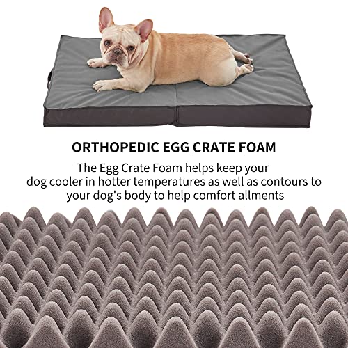 Outdoor Dog Bed for Large Dogs (X-Large / Grey)
