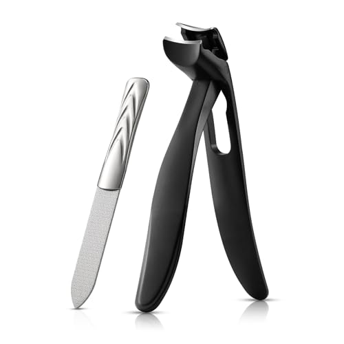 Toenail Clippers for Seniors (Black / Large)