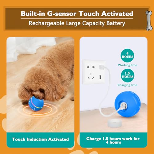 Interactive Dog Toys Dog Ball (Blue)