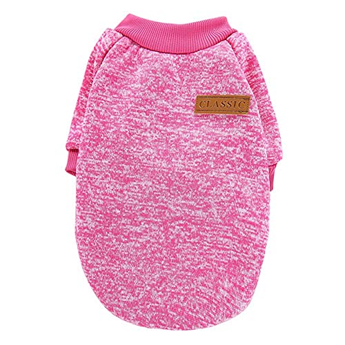 Dog Sweaters for Small Dogs (Rose red / Medium)
