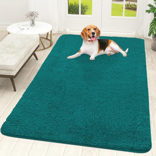 Dog Door Mat for Muddy Paws 59x35 (Lake Blue / 59" X 35")