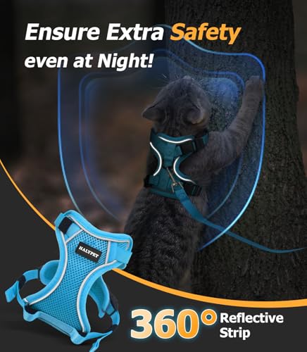Cat Harness and Leash Set (Night Blue / Small (7-12lb))
