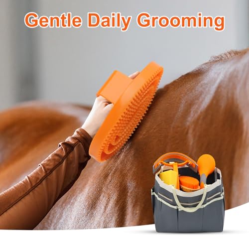 Horse Grooming Kit (Grey)