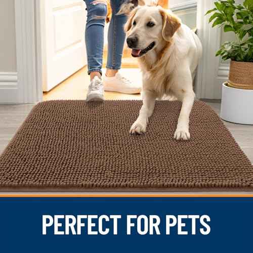 Dog Door Mat for Muddy Paws 44x32 (Mocha / 44" X 32")