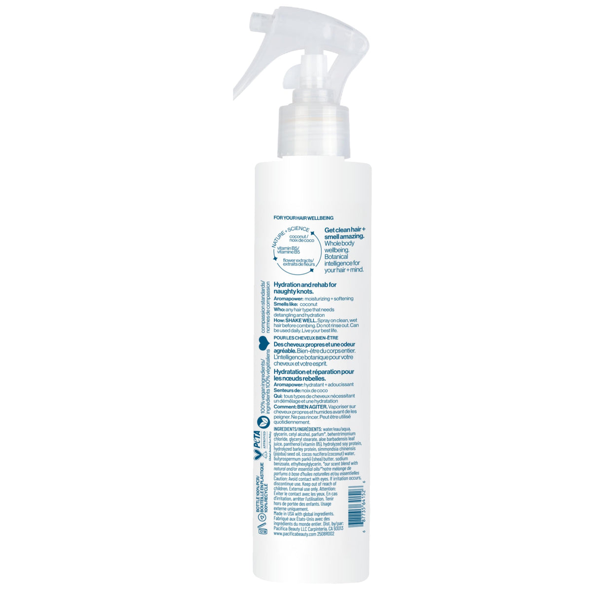 Coconut Milk Hair Detangler Spray (7 Fl Oz (Pack of 1))