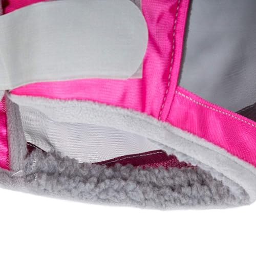 CareMaster Pro Luminous Horse Fly Mask Large Eye Space Standard with Ears UV Protection for Horse Flamingo XL Extra Full (Flamingo / X-Large (Warmblood))