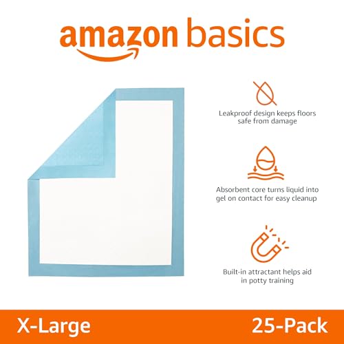 Super Absorbent Dog and Puppy Potty Pads (X-Large / 25 Count)