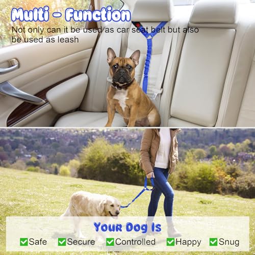 Dog Seat Belt for Car (Dark Blue)