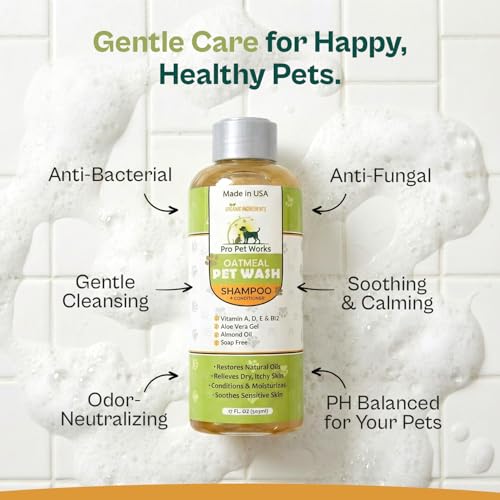 Oatmeal Dog Shampoo and Conditioner for Allergies