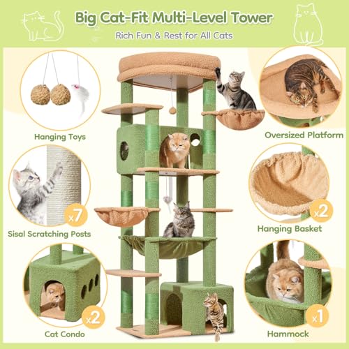 72 in Cat Tree (Cactus)