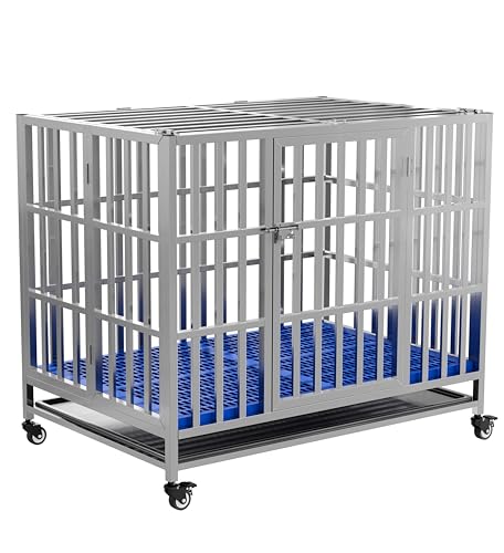 Collapsible Stainless Steel Dog Crate (37.4in)