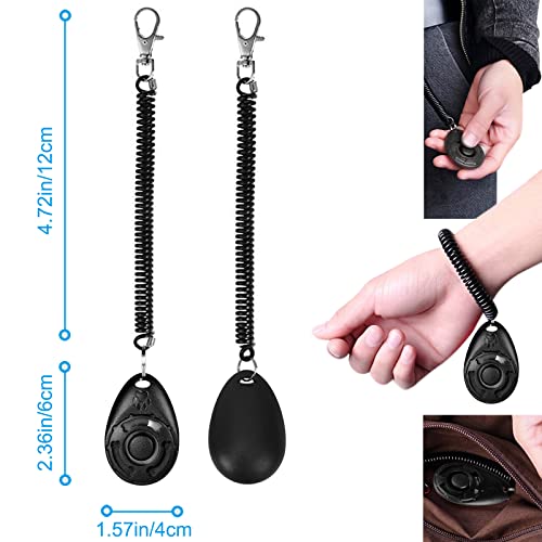 Dog Clicker for Training (Black and Water Lake Blue)
