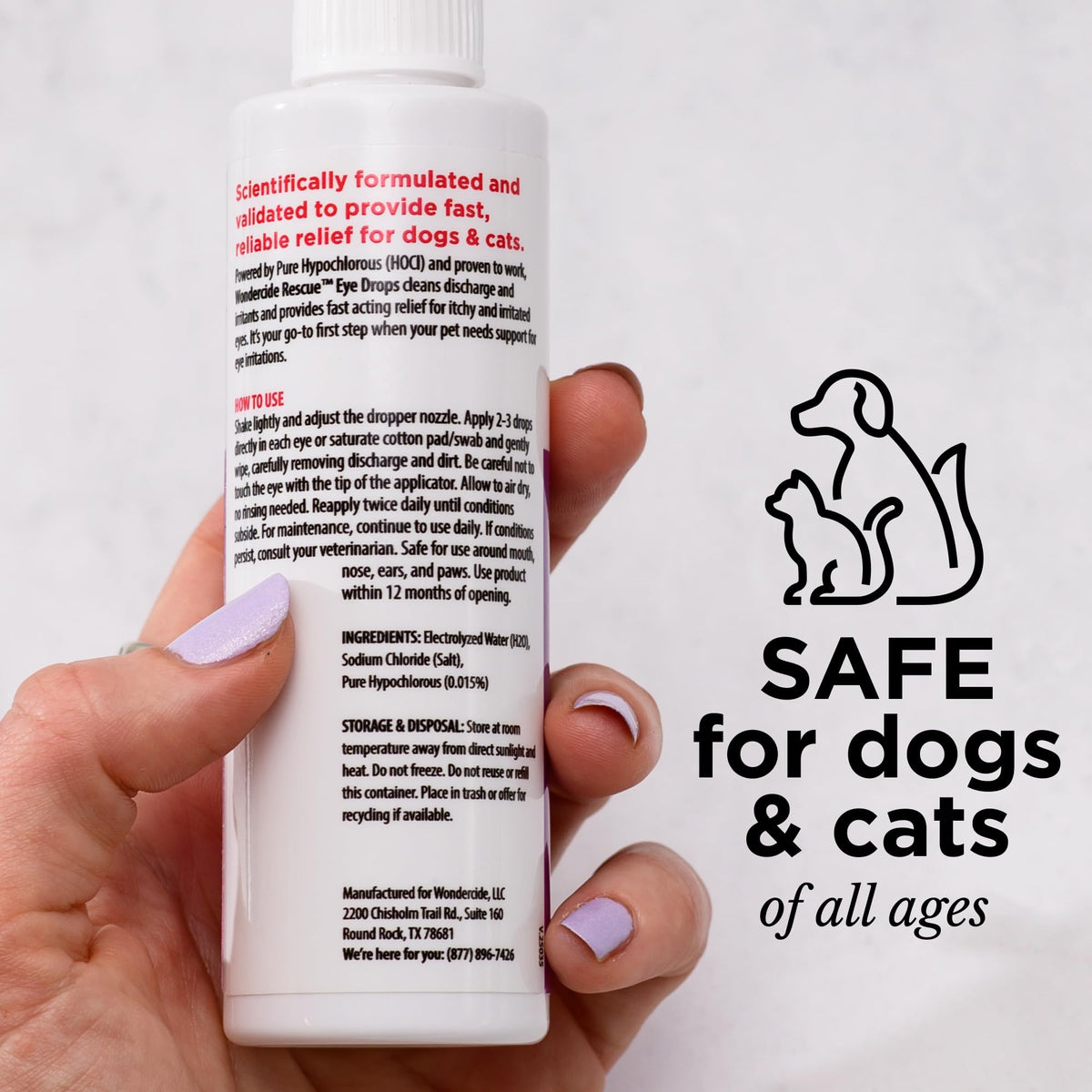 Rescue Eye Drops and Wash for Dogs and Cats