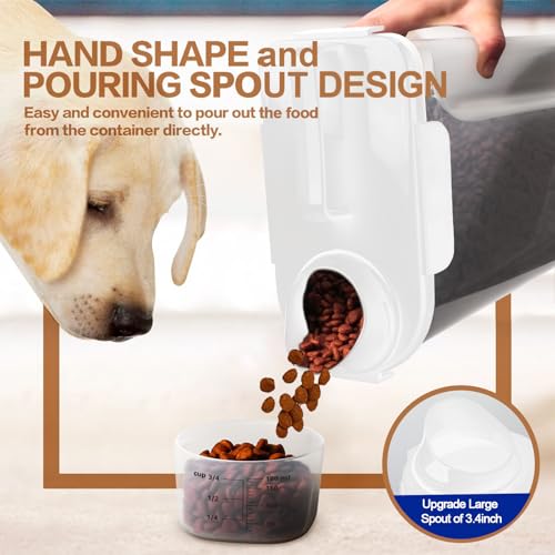 Dog Food Storage Container (White 6Qt)