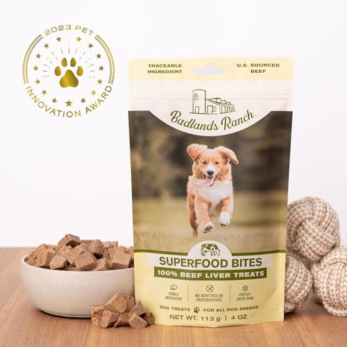 Superfood Bite Beef Liver Dog Treats (4 Ounce (Pack of 4))