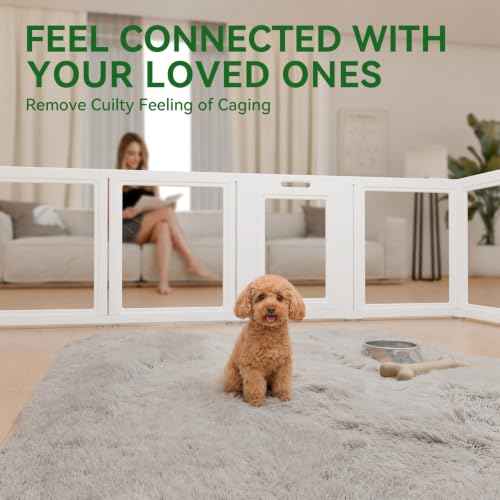 Clear Acrylic Dog Playpen (24")