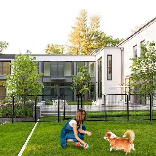Dog Fence Outdoor 40inch 8 Panels with Door