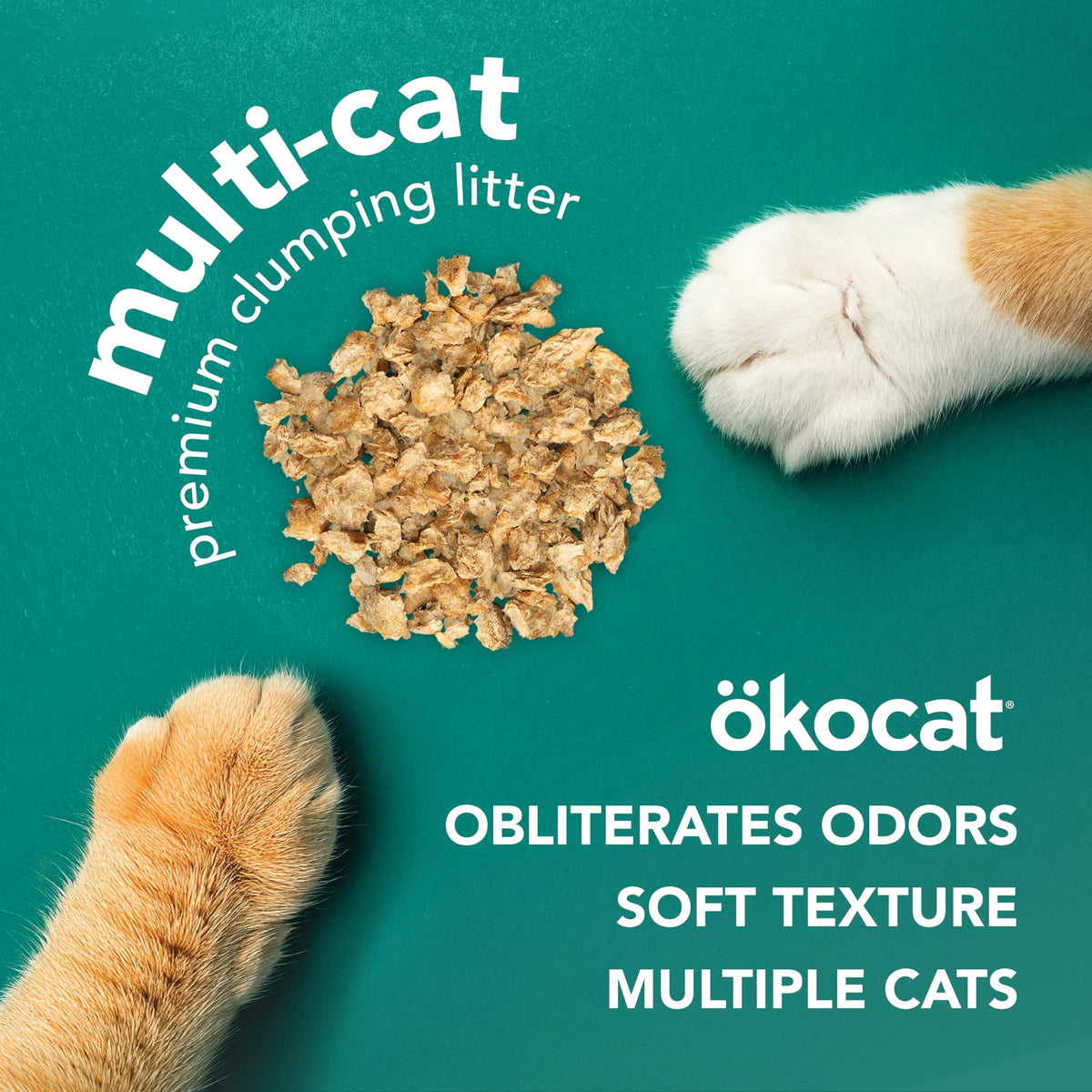 Multi Cat Natural Wood Clumping Cat Litter (12.6 lbs / Multi-cat)