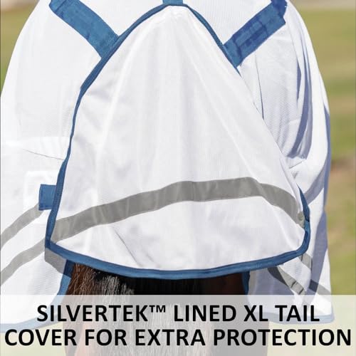 Soft Interlock Mesh II Horse Fly Sheets (Horse Size 58 / Pony Attached Neck Euro Surcingle / White)