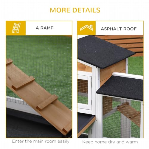 62" Rabbit Hutch (Nature Wood)
