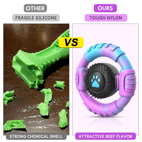 Dog Toys for Aggressive Chewers Large Medium Small Breed Indestructible (Mixed / Medium)